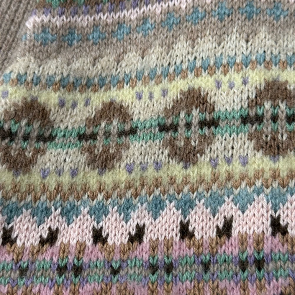 Polo Ralph Lauren Fair Isle Wool-Cashmere Cardigan – Multi-Color Knit – Size S - Picture 8 of 8